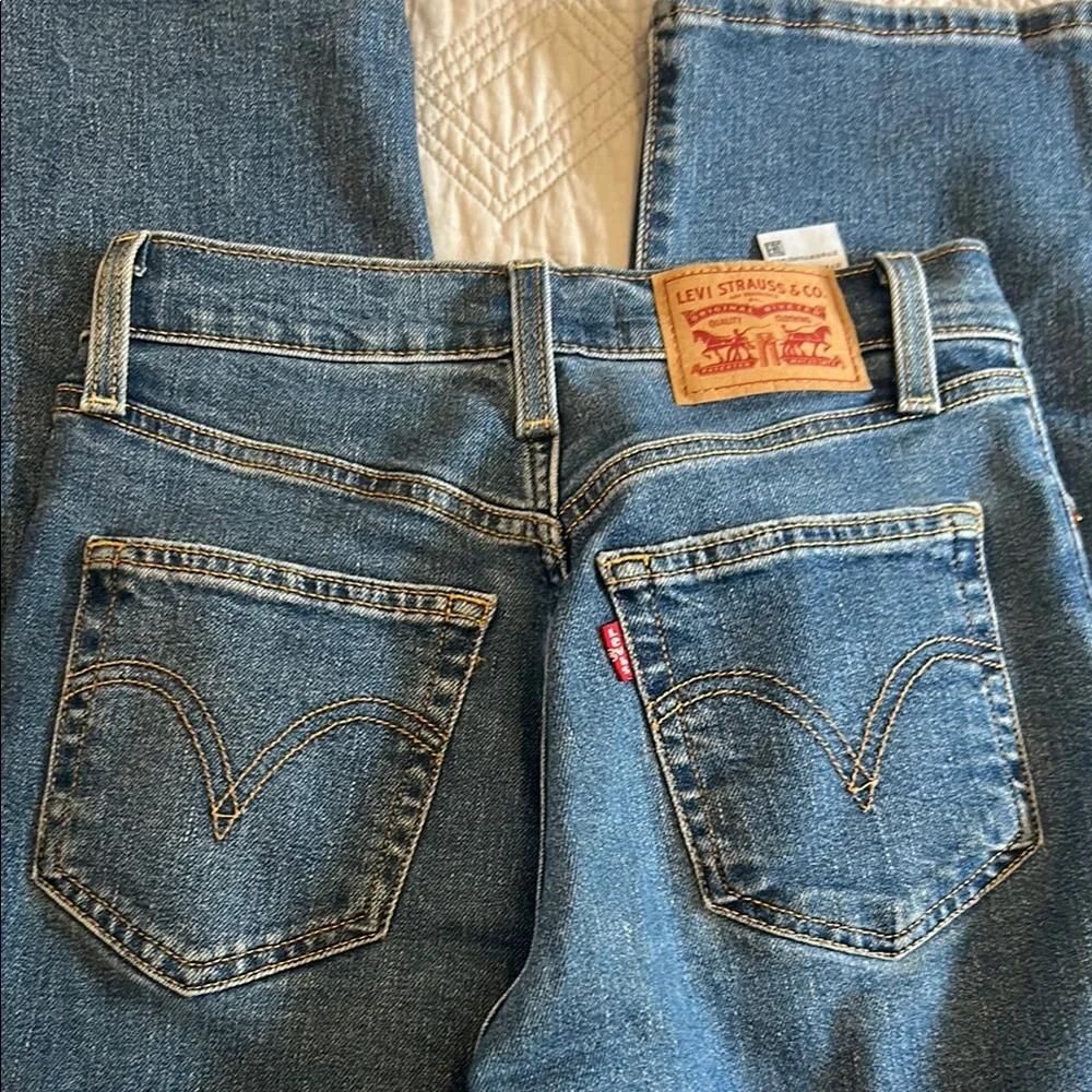 Levi’s rib cage straight size 24 ankle Classic Blue Women's Jeans - Picture 5 of 6